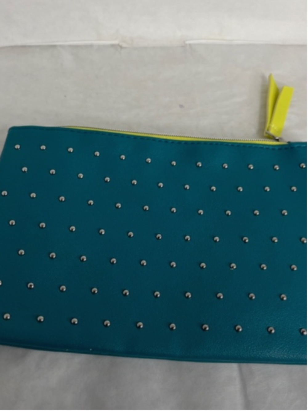 Ipsy 2020 Cosmetics Makeup Bag 100th Glam Celebrate You March Teal Studded
